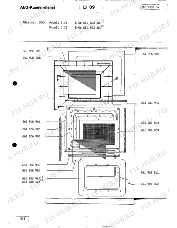 Взрыв-схема посудомоечной машины Aeg ML 5 01 - Схема узла Section3